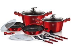 S�prava riadu s mramorov�m povrchom 13 ks Burgundy Metallic Line I