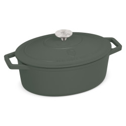 Pek�� liatinov� s pokrievkou 30 cm Matte Green Collection