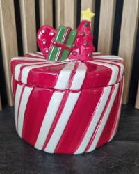 Vianon dza na cukrovinky erven