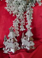 Viano�n� LED strom�ek strieborn�