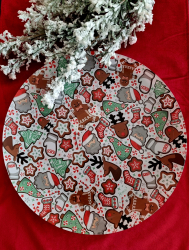 Vianon sklenen tanier