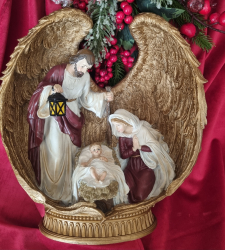 Sv�t� rodina v zlat�ch kr�dlach