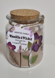 Sojov svieka vanilka-fialka