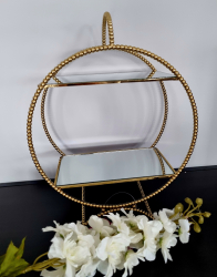 Dekora�n� podnos zlat�