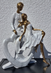 Dekor�cia zamilovan�ho p�ru so srdcom