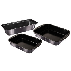 Plechy a forma na pe�enie s tit�nov�m povrchom sada 3 ks Carbon PRO Line