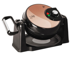 Oto�n� vaflova� na 4 vafle so stojanom Rosegold Metallic Line