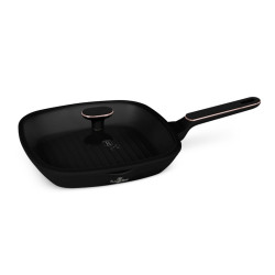 Grilovacia panvica s tit�nov�m povrchom a vekom 28 cm Black Rose Collection