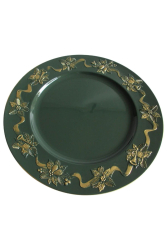 Viano�n� klubov� tanier zeleno-zlat�