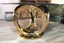 Rose gold sklenen jedlensk stl 130 cm