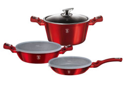 S�prava riadu s mramorov�m povrchom 6 ks Burgundy Metallic Line