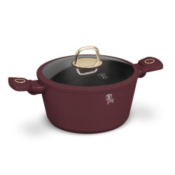 Kastr�l s tit�nov�m povrchom a pokrievkou 24 cm Leonardo Collection