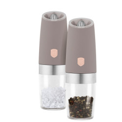 Mlyn�ek na korenie a so� gravita�n� set 2 ks Taupe Collection
