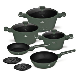 S�prava riadu s tit�nov�m povrchom 10 ks Matte green Collection