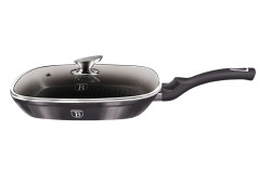 Panvica grilovacia s mramorov�m povrchom a pokrievkou 28 cm Carbon PRO Line