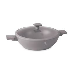 Panvica WOK s tit�nov�m povrchom a pokrievkou 30 cm Taupe Collection