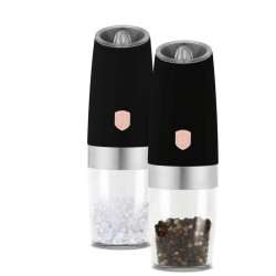 Mlyn�ek na korenie a so� gravita�n� set 2 ks Black Rose Collection