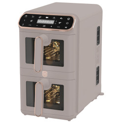 Digit�lna dvojit� teplovzdu�n� frit�za 5,5 + 5,5 l Taupe Collection