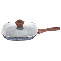 Panvica grilovacia s pokrievkou a mramorov�m povrchom 28 cm Forest Line