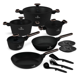 BERLINGERHAUS S�prava riadu s tit�nov�m povrchom 15 ks Black rose Collection