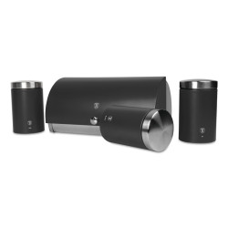 Chlebn�k a s�prava d�z na potraviny 4 ks Antracit Collection