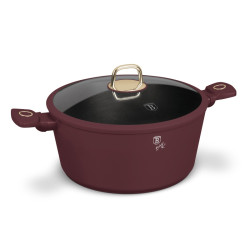 Kastr�l s tit�nov�m povrchom a pokrievkou 30 cm Leonardo Collection