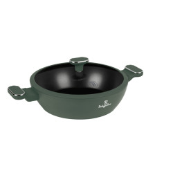 Kastr�l s tit�nov�m povrchom a pokrievkou 28 cm Matte Green Collection