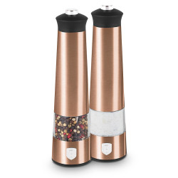 Mlyn�ek na korenie a so� elektrick� sada 2 ks Rosegold Metallic Line