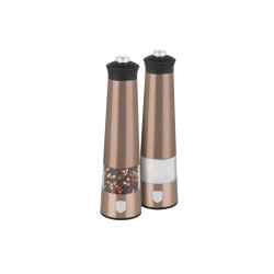 Mlyn�ek na korenie a so� elektrick� sada 2 ks Rosegold Metallic Line