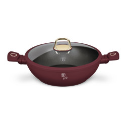Panvica wok s pokrievkou a tit�nov�m povrchom 30 cm Leonardo Collection