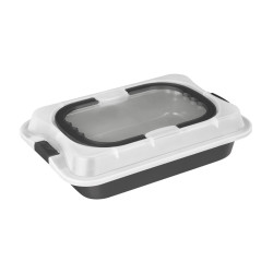 Plech na pe�enie s vekom prenosn� Antracit Collection