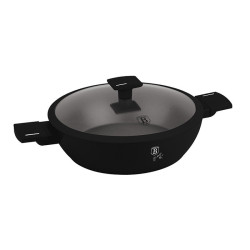 Panvica hlbok� s tit�nov�m povrchom a pokrievkou 28 cm Matte Black Collection