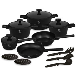 Sada riadu s tit�nov�m povrchom 15 ks Matte Black Collection