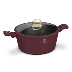 Kastr�l s tit�nov�m povrchom a pokrievkou 28 cm Leonardo Collection