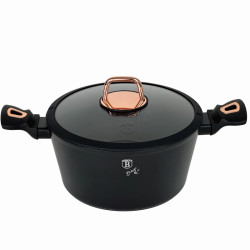 Kastr�l s pokrievkou s mramorov�m povrchom 24 cm Black Rose Collection