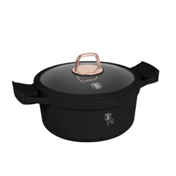 Kastr�l s tit�nov�m povrchom a pokrievkou 24 cm Black Rose Collection