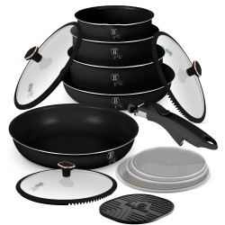 S�prava riadu s tit�nov�m povrchom 13 ks Black Rose Collection