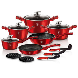 S�prava riadu s mramorov�m povrchom 15 ks Burgundy Metallic Line