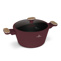 Kastr�l s tit�nov�m povrchom a pokrievkou 24 cm Leonardo Nordic Collection