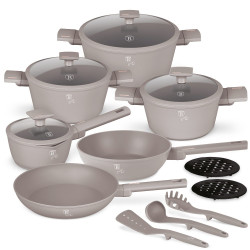 Sada riadu s tit�nov�m povrchom 15 ks Taupe Collection