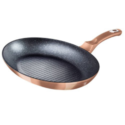 Panvica na ryby a steaky s mramorov�m povrchom 35 cm Rosegold Metallic Line