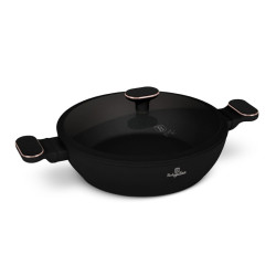 Hlbok� panvica s tit�nov�m povrchom a pokrievkou 28 cm Black Rose Collection