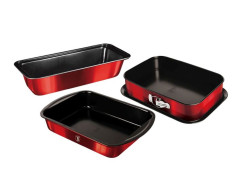 S�prava foriem na pe�enie s tit�nov�m povrchom 3 ks Burgundy Metallic Line