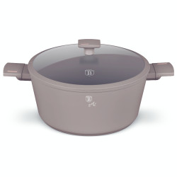 Kastr�l s tit�nov�m povrchom a pokrievkou 28 cm Taupe Collection