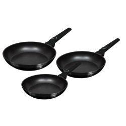 Sada panv�c s tit�nov�m povrchom 3 ks Black Vantage Collection