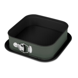 Forma na tortu �tvorcov� s tit�nov�m povrchom 28 x 28 cm Matte Green Collection