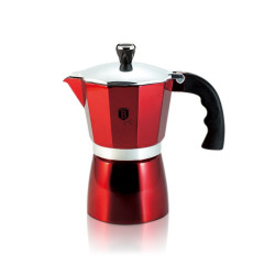 Kanvica na espresso 6 ��lok Burgundy Metallic Line