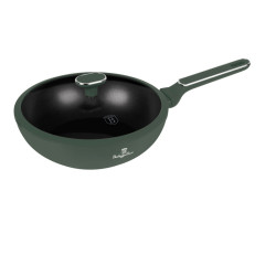 Panvica wok s pokrievkou a tit�nov�m povrchom 28 cm Matte Green Collection