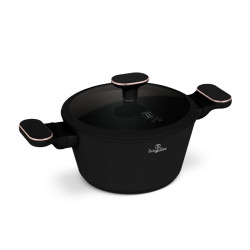 Kastr�l s tit�nov�m povrchom a pokrievkou 20 cm Black Rose Collection